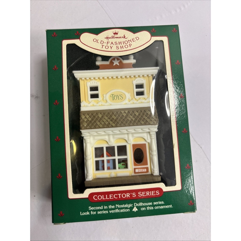 Hallmark 1985 Old-Fashioned Toy Shop Ornament‎ Nostalgic Dollhouse Series #2